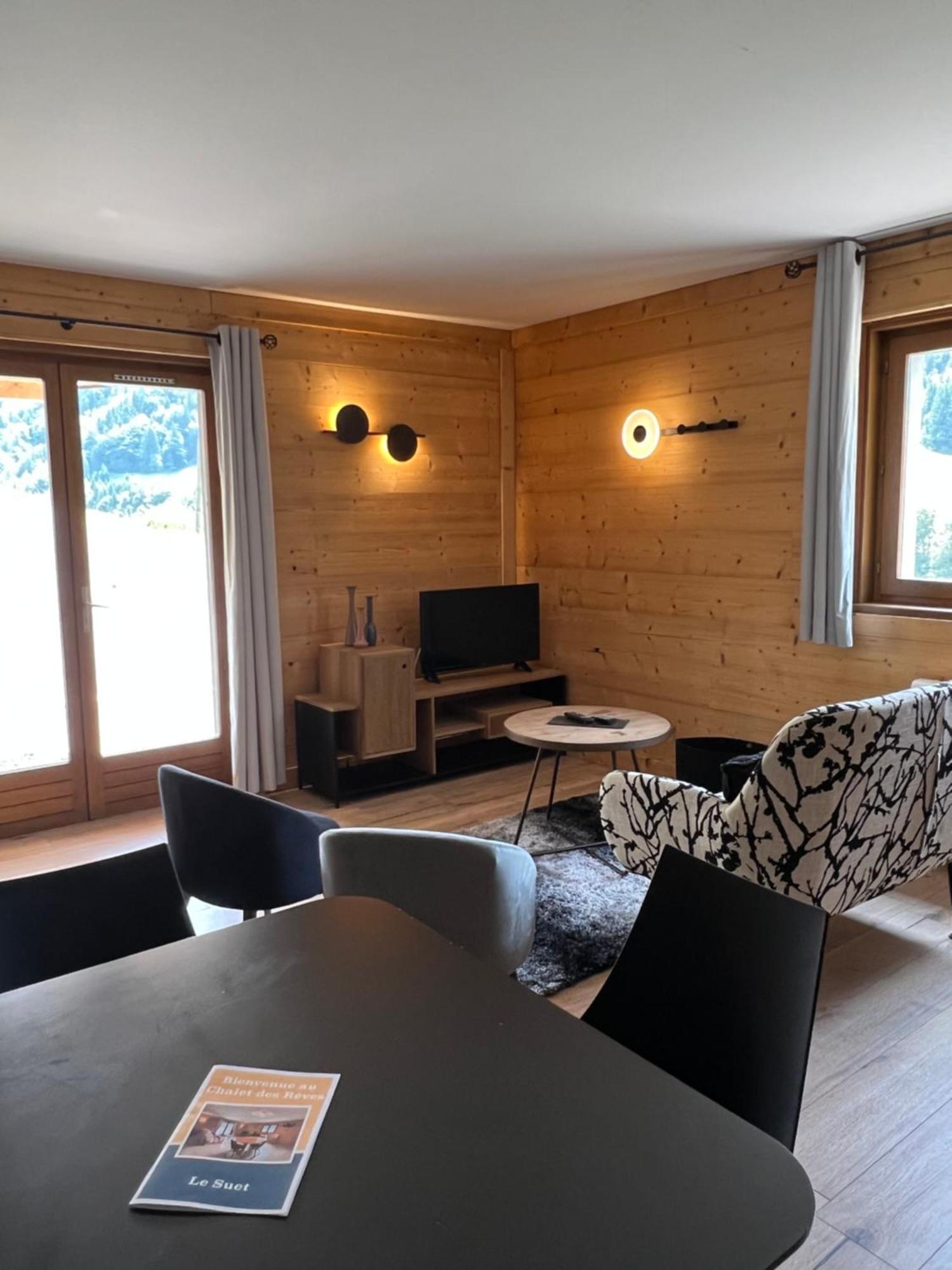 Neuf Chalet 4P Le Suet Jacuzzi Privatif Entremont المظهر الخارجي الصورة